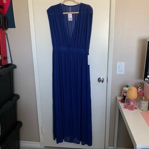 F21 Blue Beach Mesh Cover Up